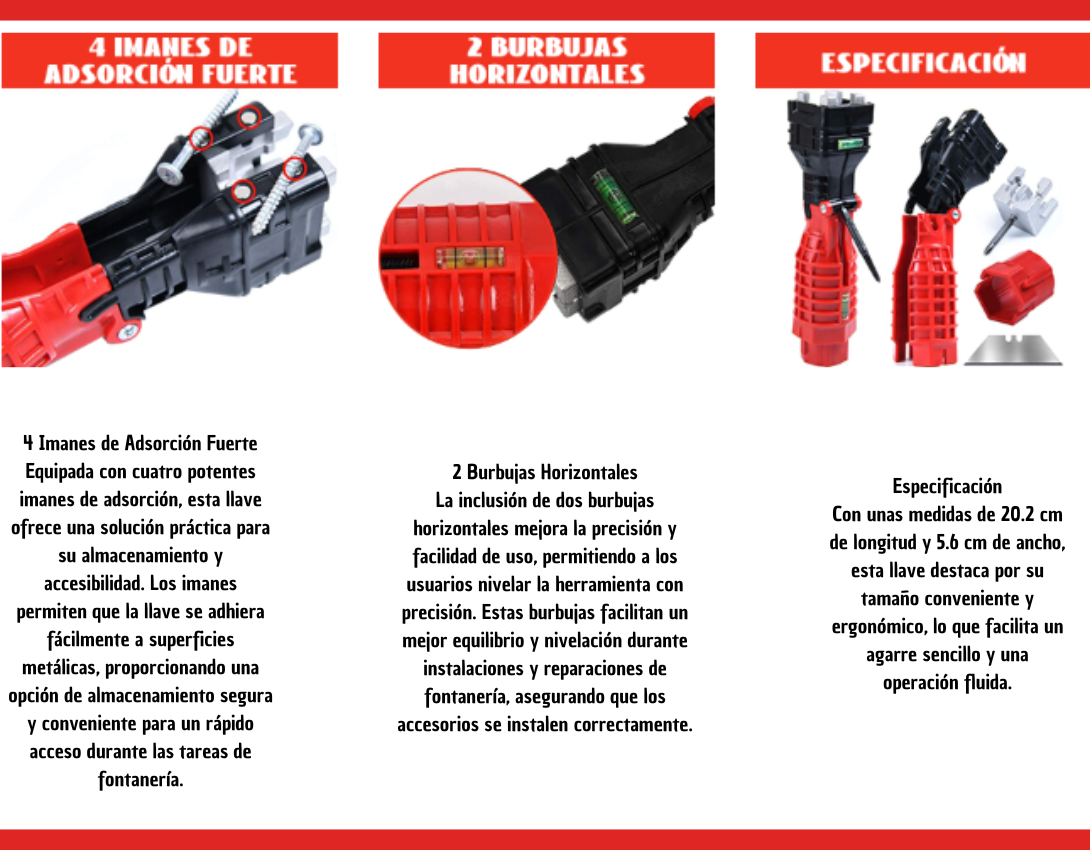 Llave fregadero 18 en 1