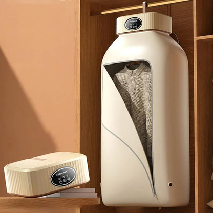 Secadora multifuncional Secadora de ropa eléctrica Máquina secadora de ropa plegable compacta portátil con bolsa secadora y ajuste de tiempo